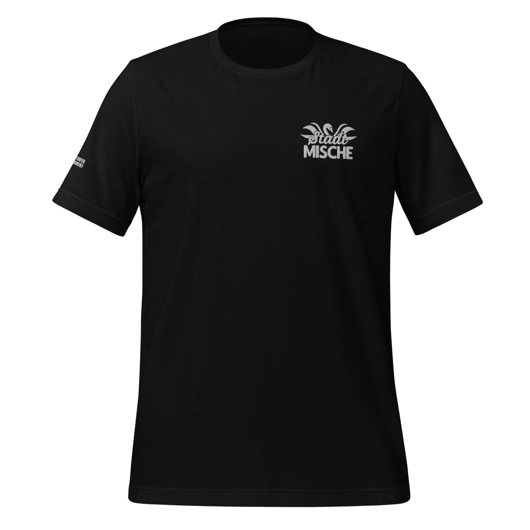 Unisex-T-Shirt mit Logo-Stickereien